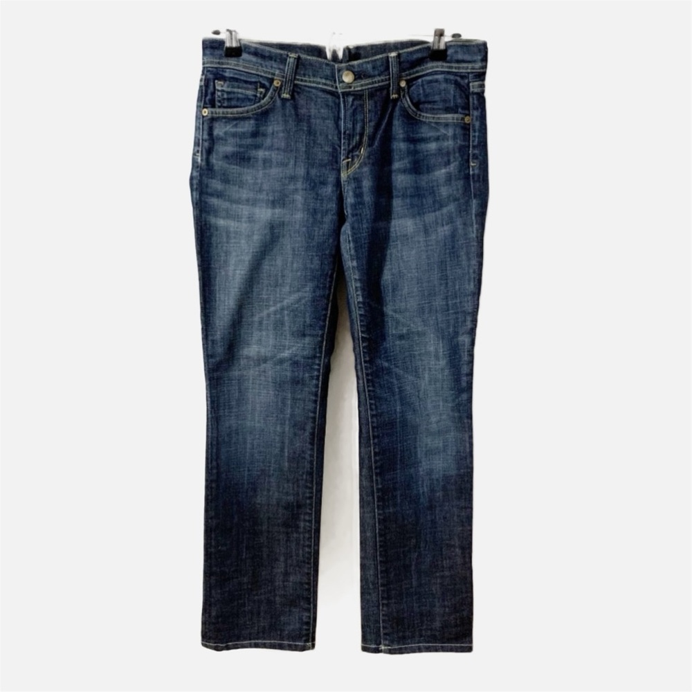 Citizens of Humanity Dark Wash Color Distressed Jeans cut 8246 style 096B-085